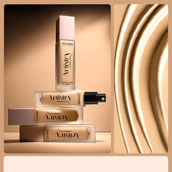 MARS Liquid Blossom Foundation & Concealer Set | SPF 50+ PA++++, Longwear, Crease-Resistant & Customizable Coverage